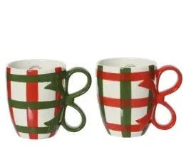 kubek-ceramiczny-bialy-w-czerwono-zielone-paski-mix