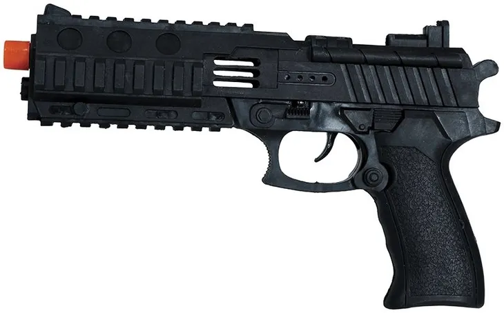 pistolet-czarno-szary-28cm-postac-temat-policjant