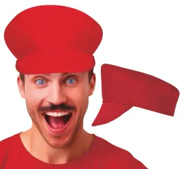 czapka-czerwona-z-daszkiem-maszynista-and-super-mario