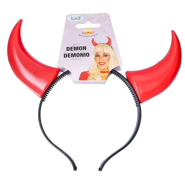 opaska do włosów ROGI DIABŁA czerwone na głowę czapka na HALLOWEEN unisex