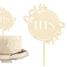 topper-na-piku-na-tort-komunijny-okragly-drewniany-ihs-na-komunie-23cm