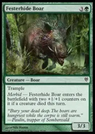 magic-the-gathering-festerhide-boar-foil