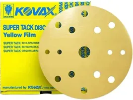 kovax-super-yellow-film-papier-krazki-scierne-na-rzep-p1500-152mm-15h-1szt