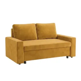 kanapa-2-osobowa-zolta-velvet-163cm-rozkladana-z-funkcja-spania-sofa-salon