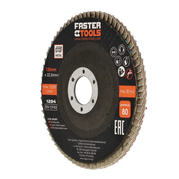 faster-tools-dysk-listkowy-125-40-stan-nowy