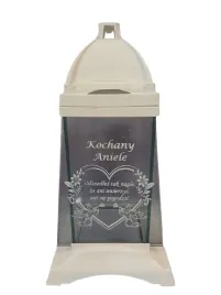 znicz-kapliczka-biala-z-sentecja-kochany-aniele-dla-dziecka-30cm