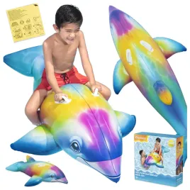 materac-dmuchany-wodny-plazowy-do-plywania-delfin-168x66-cm-bestway-41541