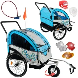 przyczepka-rowerowa-dla-dzieci-artnico-blue-3w1-skladana-niebieska-kolo-360