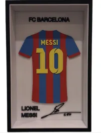 ramka-3d-koszulka-pilkarska-lionel-messi-fc-barcelona-kibic-3d