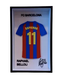 ramka-3d-koszulka-pilkarska-raphael-belloli-raphinha-barcelona