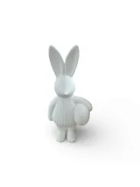 minimalistyczna-dekoracja-wielkanocna-ribbed-bunny-zajaczek-bialy