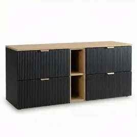 szafka-pod-umywalke-140-cm-czarna-z-regalem-i-ryflowanymi-frontami-willy