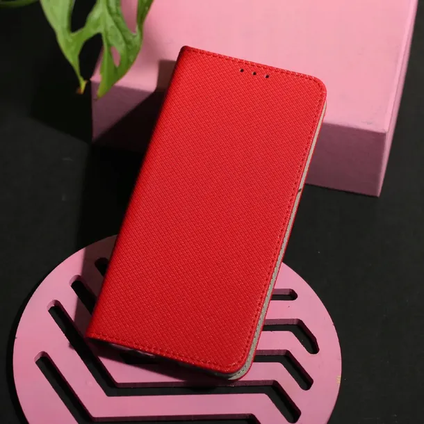etui-z-klapka-do-samsung-a14-czerwone-material-skora-ekologiczna