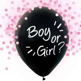 balony-boy-or-girl-rozowe-konfetti-czarny-godan-12-4-szt