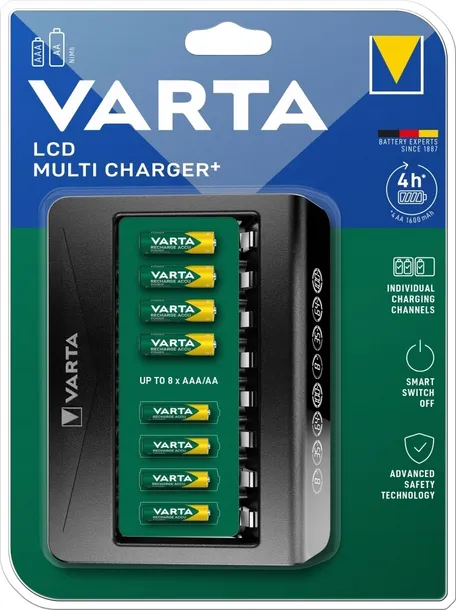 ladowarka-varta-lcd-multi-charger-8-aa-aaa-stan-powystawowy-kolor-czarny