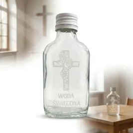 butelka-na-wode-swiecona-100-ml-szklana-z-grawerem-zakretka-krzyz