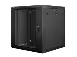 szafa-instalacyjna-wiszaca-19-12u-600x600mm-czarna-drzwi-szklane