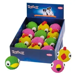 lateksowa-zabawka-dla-psa-nobby-bird-faces-85-10cm-pilka-z-twarza-ptaka