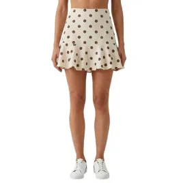 spodnica-spodenki-damskie-zara-mini-kremowa-w-grochy