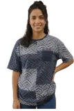 koszulka-desigual-patchwork-indygo-unisex-stan-nowy