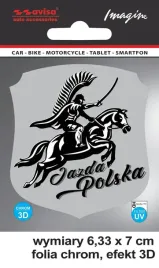 naklejka-na-samochod-jazda-polska-husar-3d-chrom-uv-avisa