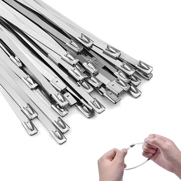 OPASKI ZACISKOWE METALOWE STALOWE 4,6x200 100 sztuk