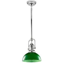 lampa-sufitowa-platino-srebrna-zielony-klosz-1xe27-do-kuchni-jadalni-wnetrz