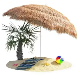 parasol-hawaii-jasnoszary-o160cm-ochronny-naturalny-parasol