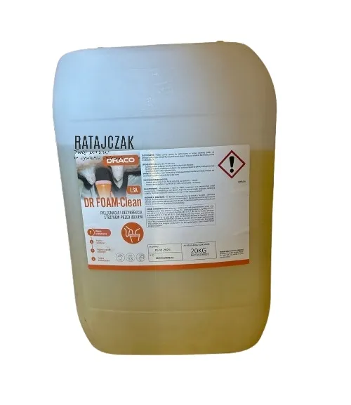 DRACO DR FOAM CLEAN LSA piana mycie dezynfekcja strzyków przed udojem 20kg