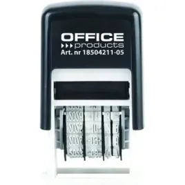 datownik-samotuszujacy-office-products-z-tuszem-iso-czarny
