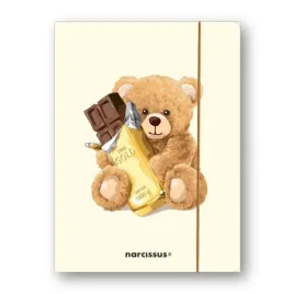 teczka-a4-plus-z-gumka-narcissus-teddies-mis-z-czekolada-lakierowana