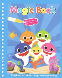 skrzat-magic-book-male-rekiny-kolorowanka-wodna-z-pisakiem-wielorazowa