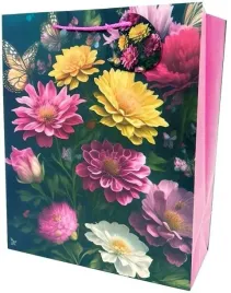torebka-prezentowa-ozdobna-fresh-matowa-w-kwiaty-26x32x12-cm