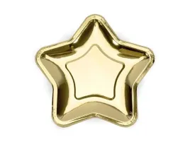 partydeco-talerzyki-papierowe-gwiazdki-zlote-23-cm-6-szt