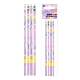 starpak-unicorn-olowki-hb-z-gumka-zestaw-4-sztuki