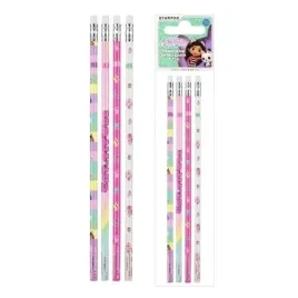 zestaw-4-olowkow-hb-z-gumka-starpak-gabby-s-dollhouse-19-cm