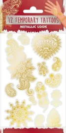 grafix-tatuaze-tymczasowe-metaliczne-kwiaty-flowers-201x105-mm