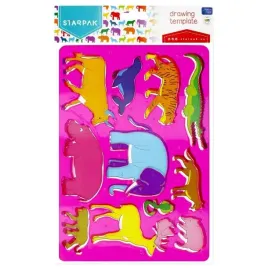 starpak-szablon-plastikowy-zwierzaki-trwaly-przezroczysty-dla-dzieci