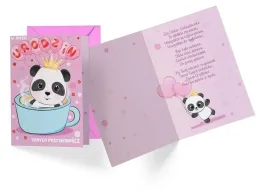 karnet-b6-kukartka-passion-premium-pr-411-urodziny-dzieciece-panda