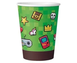 godan-papierowe-kubeczki-game-on-6-szt-200-ml-zielone-gaming