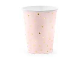 partydeco-kubeczki-papierowe-jasnorozowe-ze-zlotymi-kropkami-260-ml-6