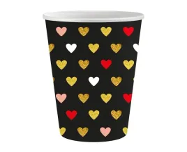 kubeczki-papierowe-xoxo-250-ml-6-szt-godan-czarne-zlote-czerwone