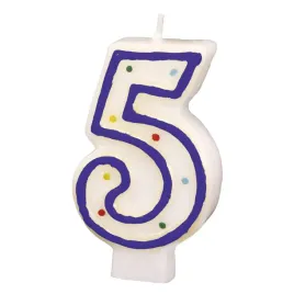 amscan-swieczka-cyferka-5-z-kropeczkami-73-cm