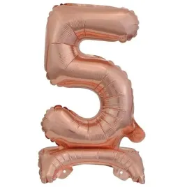 amscan-balon-foliowy-mini-cyfra-5-na-stojaku-rozowe-zloto-22x40-cm