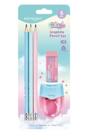 keyroad-pastel-zestaw-szkolny-5-elem-3-olowki-trojkatne-temperowka-gum
