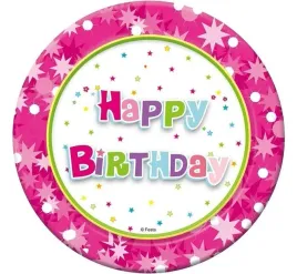 godan-papierowe-talerzyki-happy-birthday-rozowe-18-cm-6-szt