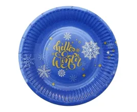 godan-talerzyki-papierowe-hello-winter-18-cm-6-szt
