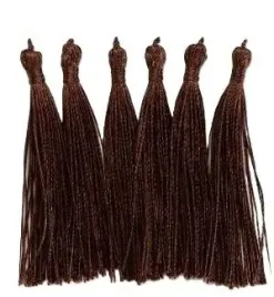 brewis-fredzelki-ozdobne-chwosty-8-cm-6-szt-brazowe