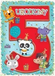 henry-karnet-okolicznosciowy-b6-urodziny-5-zwierzaki-zlocony-tloczony
