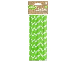 godan-slomki-papierowe-pistacjowe-w-biale-groszki-24-szt-197-mm